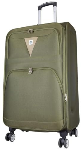 Warenhandel König Nylon Weichgepäck Koffer Trolley Menorca - Farbe Grün - Gr. XL