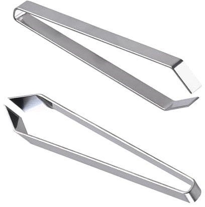 OWLMATE 2 pcs Pince Arrete Poisson, Pince à Désarêter Professionnelle, Pince a Epiler Aretes de Poisson Pince Poisson Inoxydable Plat et Incliné,12cm