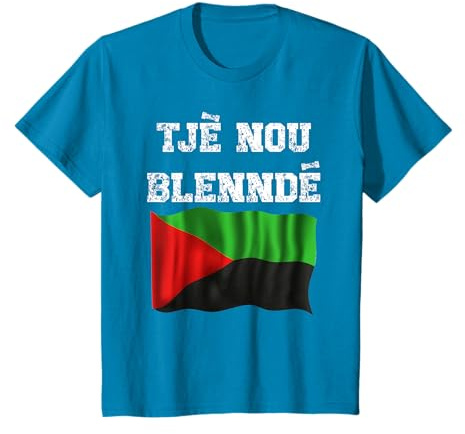 Drapeau Martinique Tjè Nou Blenndé Homme Femme Fierté Force T-Shirt