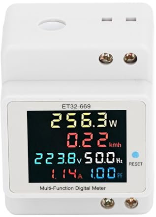 Smarter Wattstundenzähler, PC-Gehäuse, 22 KW Leistung, 178°-Anzeige, Transformator, Spannung, Strom, Frequenz, Leistungsfaktor, Industrie, Kraftwerke, Automatisierungsgeräte, DOS