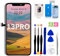 EFaith für iPhone 13 Pro Display 6,1 Full-HD-LCD-Display, 3D-Touchscreen-Digitalisierer, Rahmen mit Reparaturwerkzeug-Set, gehärtetem Glas für Modell A2638/ A2483/ A2636/ A2639/ A2640