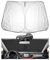 GAFAT Compatible con Kia Stonic 2025-2017 parasol interior para parabrisas delantero, para 2024 Stonic GT-Line Parasol Parasol Parasol, enfriamiento, protección UV, accesorios Stonic