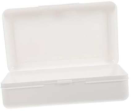 ADOCARN 1 Stück Kunststoff Federmäppchen Stapelbar Einfaches Design für Große Kapazität Langlebig und Robust für Bleistifte und Schreibutensilien Schreibtischorganisation