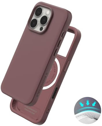 RhinoShield Coque Compatible avec MagSafe pour [iPhone 16 Pro Max] | SolidX - Coque renforcée avec Absorption des Chocs Design Fin Protection Contre Les Chutes de 3,5 m – Rose Taupe