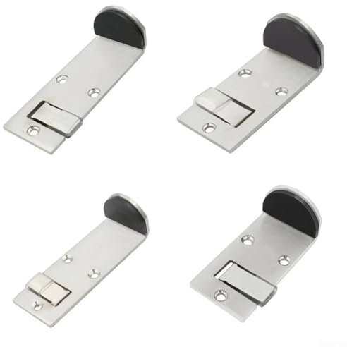 Stainless Steel Door Stopper, Essential for Glass Doors in Fast Food and Office Settings, Easy to Clean (8cm Right)