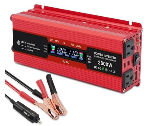 Convertidor Transformador Inversores Corriente Multifuncionales Convertidores Corriente Portátiles CC De 12 V A 110 V Para Teléfonos Y Tabletas Potencia Continua 750W 1000W 1300W Inversor Convertidor(