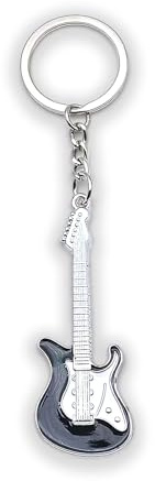 Zynara Gitarren Schlüsselanhänger, Glücksbringer Musikliebhaber Tasche Zubehör, Geschenk zur Einschulung