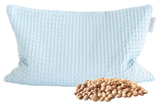 LOOLAY Kirschkernkissen Mikrowelle 20x30 cm – Wärmekissen Waffelpique Baumwolle – Kirschkern Kissen Ideal bei Muskelverspannungen oder Menstruationsbeschwerden (minze)