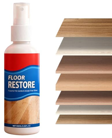 Tyinerc Parkettboden Renovierer | Politur Reiniger Kratzer Entferner | Hochglanz Holzfußboden Renovierer - Für Fliesen Laminat Stein Wohnzimmer Küche Flur Schlafzimmer Treppen Möbel