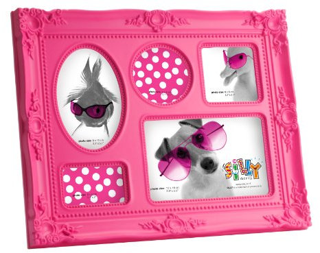 Silly Present Time Baroque Bilderrahmen, aus Kunststoff, Leuchtendes Pink
