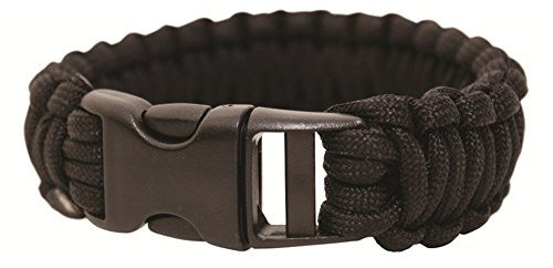Bushcraft BCB Paracord Bracelet (Plastic Buckle) - Black