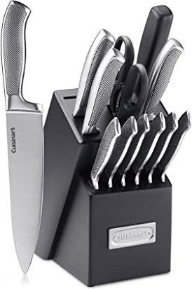 Cuisinart 15 unidades Graphix colección cubiertos de cuchillos, acero inoxidable