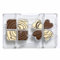 Decora 0050084 Stampo Professionale Cioccolatino Quadrifoglio, 8 Cavità, 35 x h 10 Mm, In Policarbonato, Ideale per Realizzare Cioccolatini Lucidi e Croccanti, Design Professionale, Made in Italy