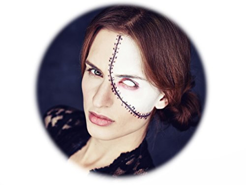 Tattoocrew 6 x Halloween Tattoos Narbe Riss temporär zum Aufkleben