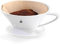 GEFU Kaffeefilter Porzellan SANDRO – Wiederverwendbarer Kaffeefilterhalter aus Porzellan Größe 101- Kaffee Filteraufsatz für 2-4 Tassen