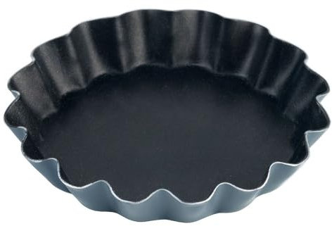 Contacto Tarteletteform Ø 6 x 1 cm, Antihaftbeschichtung, großwelliger Rand