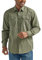 Wrangler Authentics Men's Long-sleeve Classic Woven Button Down Shirt, Burnt Olive, M UK