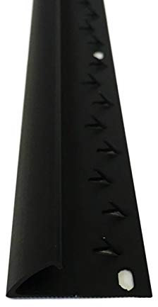 Single Edge Carpet Metal Door Bar Trim (900mm, Matt Black)