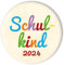 stylebutton® Button Anstecker Schulkinder Geschenk zum Schulanfang 2025 / Einschulung 56 mm (#10 Schulkind bunt)