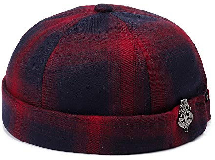 YAMEE Docker-Cap Herren Docker Mütze Damen Seemannsmütze Hafenmütze Herrenmütze Bikercap Hat Wandermütze Dockercap Kopfbedeckung Seemannskappe (Kopfumfang Größenverstellbar)