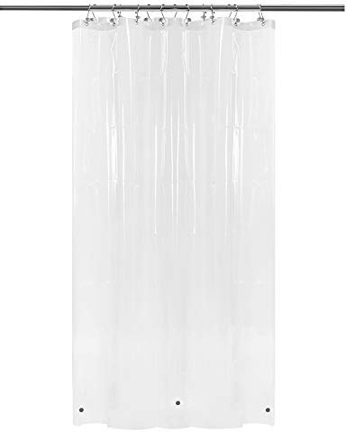 Barossa Design innerer Duschvorhang für Wohnmobile mit 3 Magneten, 119,4 x 162,6 cm, Wohnmobil-Duschvorhang, wasserdichter PEVA-Duschvorhang für Campingduschkabinen, PVC-frei, Metallösen, transparent