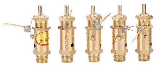 Valvola di sicurezza, valvola di regolazione della pressione di rilascio di sicurezza del compressore d'aria, attacco filettato G1/4, per generatore di vapore della caldaia(5kg)