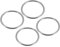 METALLIXITY 4Stk Edelstahl O Ringe 60mm 4mm Geschweißt Rund Ring für Hängende Objekte