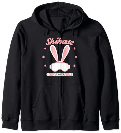 Skihase Skihäschen Ski Hase Apres Ski Kostüm Skihaserl Kapuzenjacke