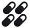 Webcamera Covers [4 pack] Black