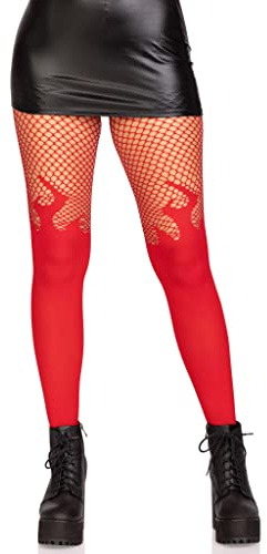 LEG AVENUE Damen Dark Alternative Fishnet Tights Kostüme in Erwachsenengröße