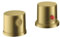 hansgrohe AXOR Uno 2-Loch Wannenrandarmatur, Thermostat, 2 Verbraucher, Farbe: Brushed Brass
