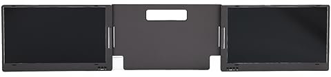 Monitor Portatile Triplo per Laptop, Schermo IPS FHD 1080P da 14 Pollici con Rotazione di 360 Gradi di Tipo C, Display di Estensione a Doppio Schermo per Notebook Entro 15,6 (regolamenti europei)