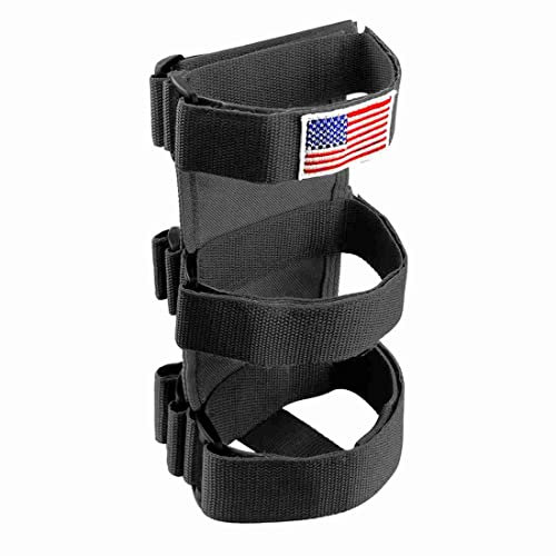 Jvareaty Support D'Extincteur à Barre Roulante Sangle D'Extincteur RéGlable pour 1965-2021 TJ CJ YJ JK JL JT, Noir