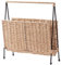 Cabilock Tissé Porte-Revues Stockage Debout Panier En Osier Porte-Revues Rotin Porte-Journaux Plancher Étroite Étagère Panier À Linge Pour Livres Couverture