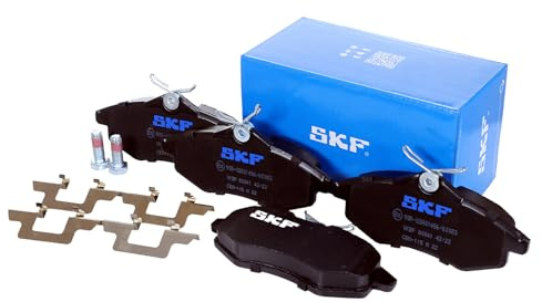 SKF Scheibenbremse Bremsbelag mit Zubehör VKBP 80041-4er Set - Position Vorderachse Höhe 77 mm Länge 154 mm Breite 83 mm Dicke 18,5 mm - OE Qualität | Kompatibel mit: CITROËN C2, C2 ENTERPRISE, C3 I, C3 Pluriel