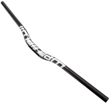DELVOYE 31,8mm MTB Fahrrad Lenker 580-760mm Extra Lange Lenker 3K Carbon Fahrrad Riser Bar Mountainbike Rennrad Lenker (Color : White, Size : 680mm)
