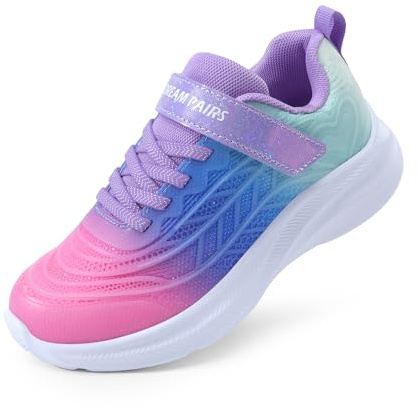 DREAM PAIRS Kids Chaussures de Course Enfant | Garçon Fille Baskets Sport Légères et Confortables, Chaussures Enfants pour École et Activités Sportives