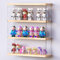 Joodyyoo Vitrine Murale pour Collection, Figurine, Mini Voiture Collection, Objet Manga, 3 étages Acrylique Vitrine avec Couvercle et Base en Bois, Déco Boîte Plexiglas pour Salon