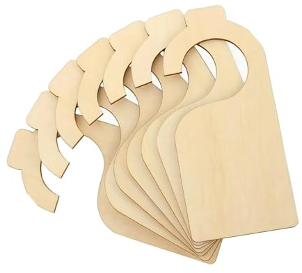 Perfeclan 7 Stück Baby-Schrankteiler Blanko-Kleiderständerteiler Praktischer Kleidungsgrößentrenner Leichtes Holz für den Kleiderschrank