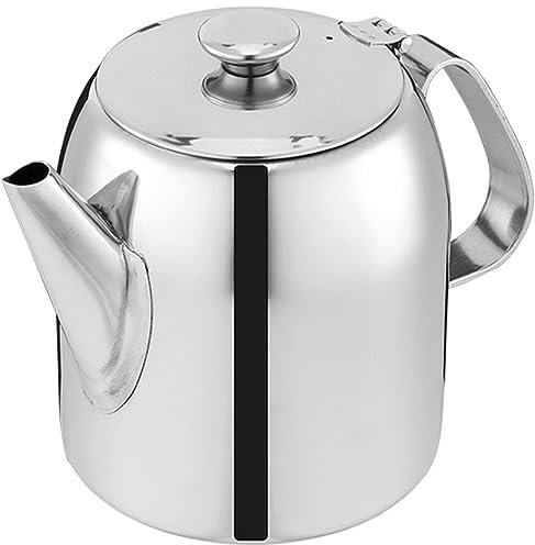 DECHOUS tetera de acero inoxidable teteras vinagre tetera japonesa garrafas de agua jarra de té con tapa aceituna tetera portátil jarra de aceite con asa tetera pequeña viajar