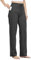 WILLIT Pantalon de jogging en coton pour femme - Pantalon de survêtement long - Pantalon de sport - Pantalon de yoga - Jambe droite - Pantalon de sport - Pantalon de survêtement avec cordon de serrage