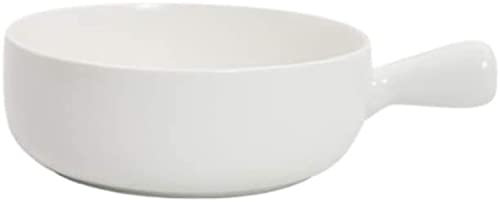 Cuencos De Sopa De Cebolla Con Asas Cuencos De Porcelana for Sopa Cereal Chili Estofado De Res Cuencos De Sopa Con Asa Cuenco De Cereal De Cerámica Desayuno Fideos Ensalada-Azul ( Color : Bianco )