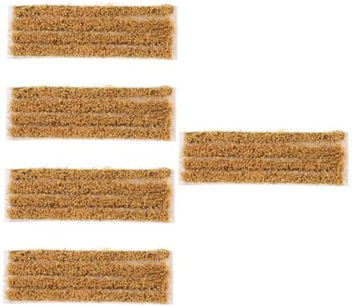 SEWACC 5sätze Statisches Gras Modell Miniatur Landschaftsdekor Für Sandtisch Weizenfeldgras Realistische Miniatur Vegetation Für Modellbau Und Landschaftsbau Maßstab