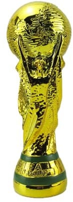 HEHUANG Réplique du trophée Euro du monde des champions de la Ligue de football - Taille réelle (36 cm)
