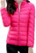 HIFI7 Giacca Leggero Senza Cappuccio Giacchetta Corta Donna leggera a Maniche Lunghe (IT, Testo, M, Regular, Regular, Rosso rosa)