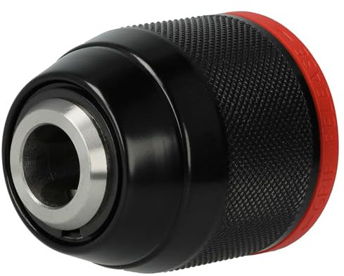 vhbw Schnellspannbohrfutter kompatibel mit Metabo PowerMaxx SB 12 BL, BE 600/13-2, 602316840 Akku Bohrschrauber, Bohrmaschinen Rot Schwarz