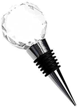 BEAHING Diamond Crystal Ball Wine Beverage Bottle Stopper Metal Bar Accessories Wine Bottle Sealer Saver Crystal Ball Bottle Stopper