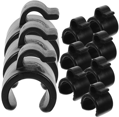 QUMIIRITY 20pcs Microphone Cable Clips Cord Organizers for Mic Stands Tripods Brackets Cable Holders for Tidy Recording Setup