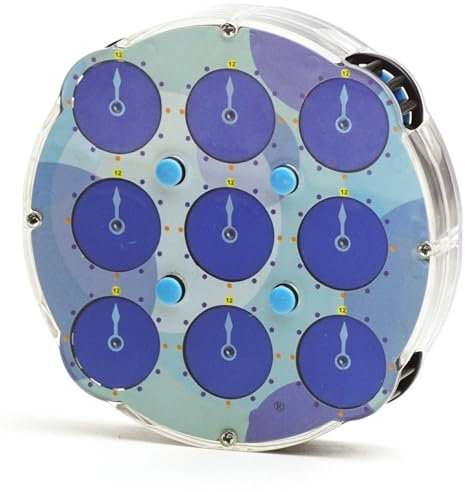 Speed Cube Clock,M Horloge magnétique Speed Cube Clock, Puzzle éducatif 3D Speed Clock, adapté aux Amateurs de Cube