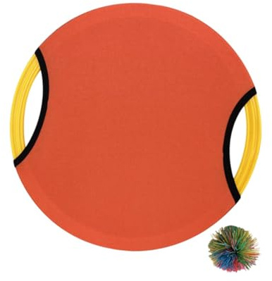 Harilla Trampolin Paddel Ball Spiel Set Flying Disc Indoor Outdoor Family Sensory Trainingsausrüstung Wurf Und Game For Camping, Orange